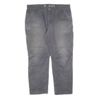 CARHARTT Mens Cotton Blend Grey Relaxed Fit Straight Leg Trousers W40 L32