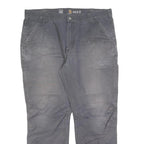 CARHARTT Mens Cotton Blend Grey Relaxed Fit Straight Leg Trousers W40 L32
