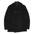 Mens 1940s US Navy Black Classic Button Wool Plain S Jacket Coat Regular Fit