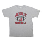 CHAMPION Mens Grey Jesuit Football Graphic T-Shirt XL Short Sleeve Crew Neck