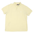 CHAPS Mens Yellow Basic Cotton Blend Short Sleeve Polo Shirt L Classic Fit