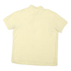 CHAPS Mens Yellow Basic Cotton Blend Short Sleeve Polo Shirt L Classic Fit