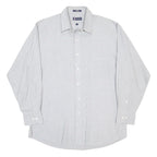 CHAPS Mens White Polycotton Shirt L Button Down Formal Classic Fit