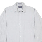 CHAPS Mens White Polycotton Shirt L Button Down Formal Classic Fit