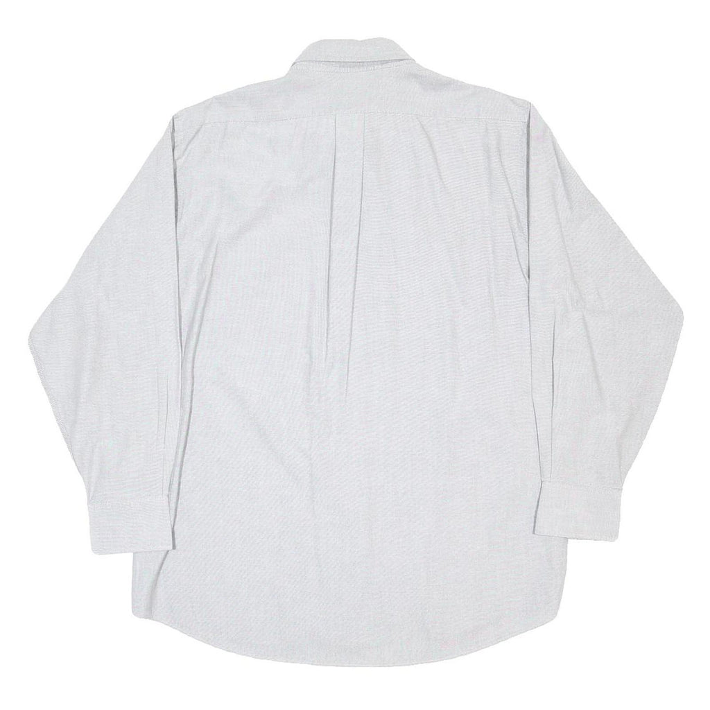 CHAPS Mens White Polycotton Shirt L Button Down Formal Classic Fit