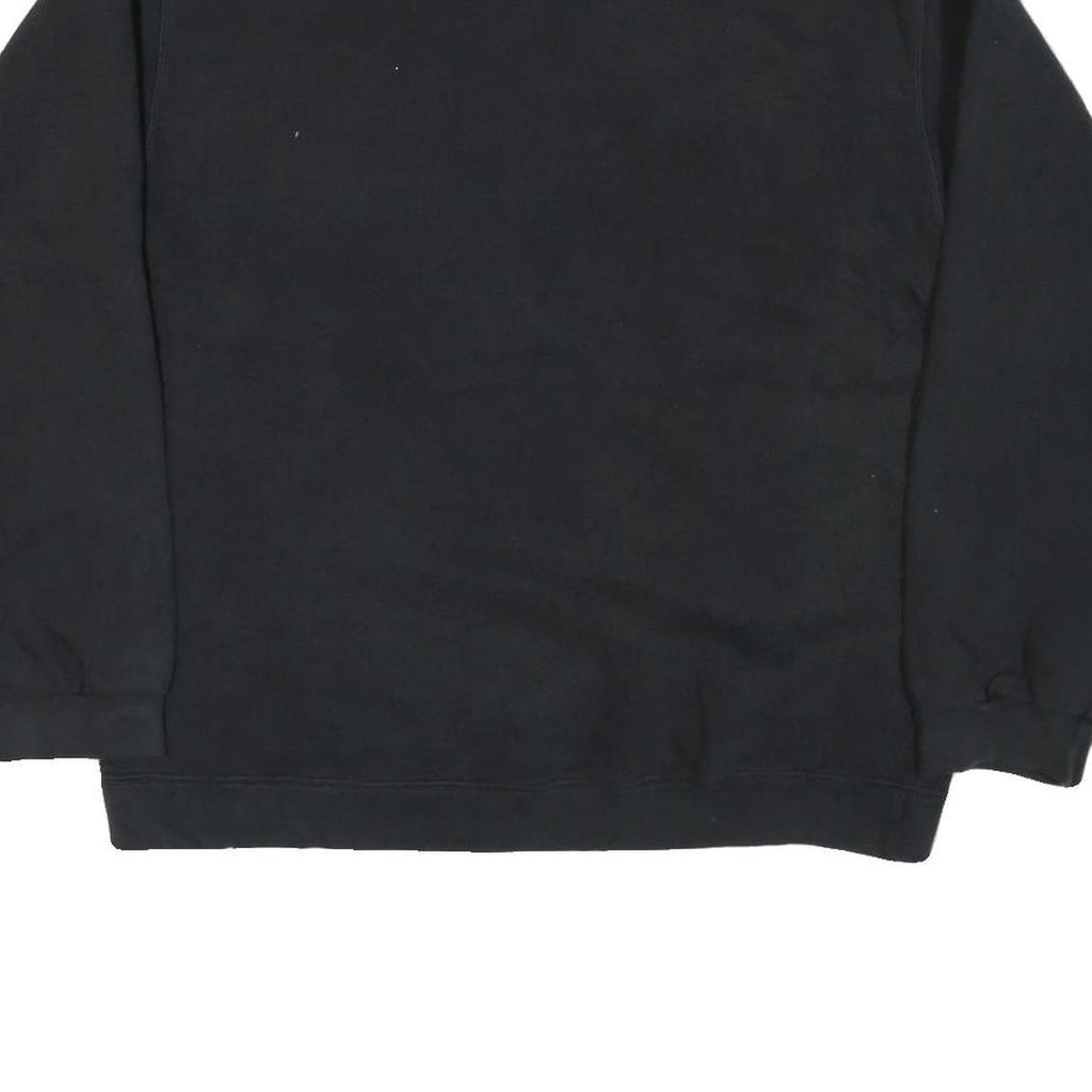 Mens Black Sweatshirt Wisconsin Map The Badger State Crew Neck L Regional Print