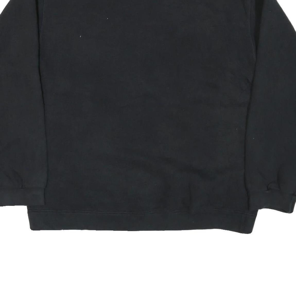 Mens Black Sweatshirt Wisconsin Map The Badger State Crew Neck L Regional Print