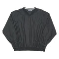 REEBOK Mens Black Polyester Classic Jacket 2XL Plain Sportswear Casual