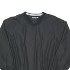 REEBOK Mens Black Polyester Classic Jacket 2XL Plain Sportswear Casual