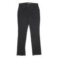 LEVI'S 505 Womens Jeans Black Regular Straight Denim W28 L32 Zip Cotton Blend