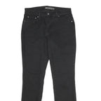 LEVI'S 505 Womens Jeans Black Regular Straight Denim W28 L32 Zip Cotton Blend