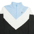 FILA Mens Sweatshirt Black 1/4 Zip S