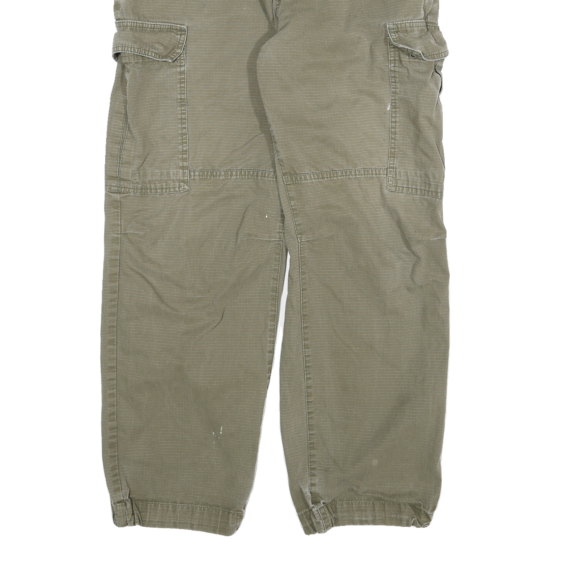 DICKIES Mens Jeans Khaki Relaxed Cargo Denim Raw W33 L29 Durable Workwear