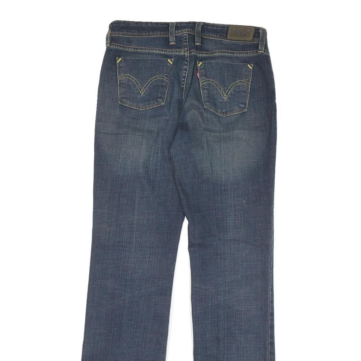 LEVI'S 627 Womens Jeans Blue Regular Straight Denim Medium W30 L33 Zip