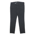 DICKIES Womens Cotton Blend Black Slim Slim Trousers W34 L31 Workwear Casual