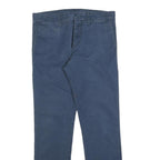 CARHARTT Mens Cotton Blend Blue Slim Straight Trousers W32 L32 Casual Workwear