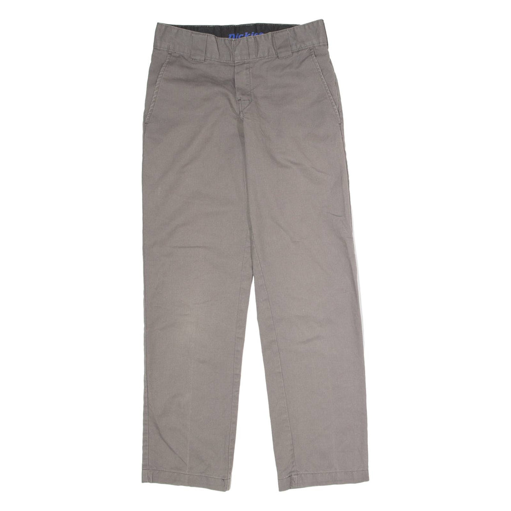 DICKIES Flex Workwear Mens Trousers Grey Slim Tapered W28 L30