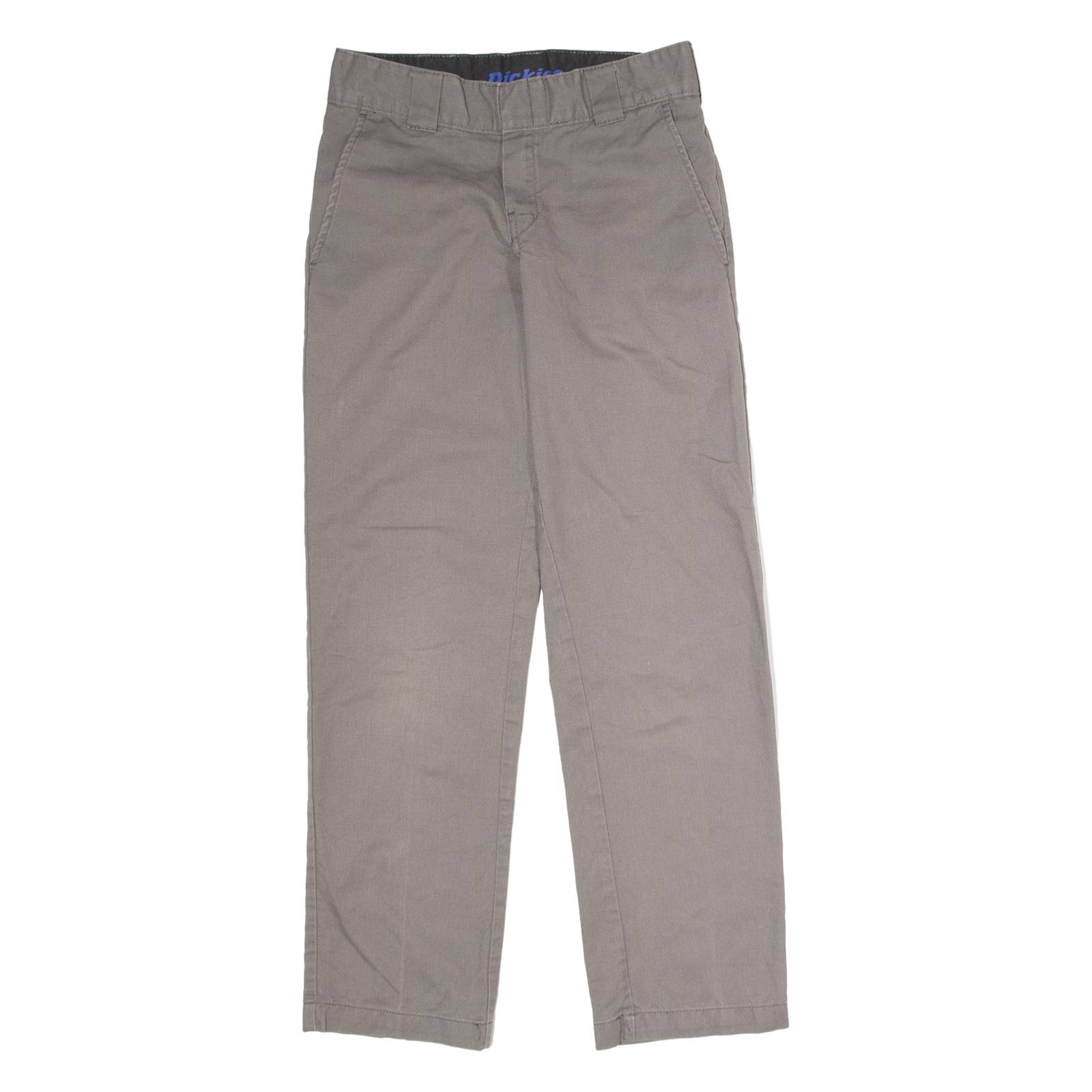 DICKIES Flex Workwear Mens Trousers Grey Slim Tapered W28 L30