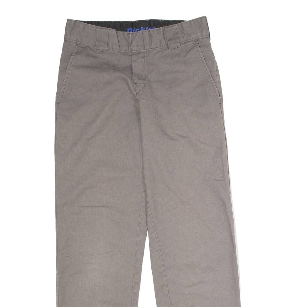 DICKIES Flex Workwear Mens Trousers Grey Slim Tapered W28 L30