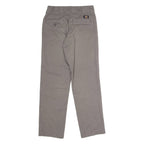 DICKIES Flex Workwear Mens Trousers Grey Slim Tapered W28 L30