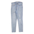 LEVI'S Womens Slim Light Blue Denim Slim Jeans W27 L27 Distressed