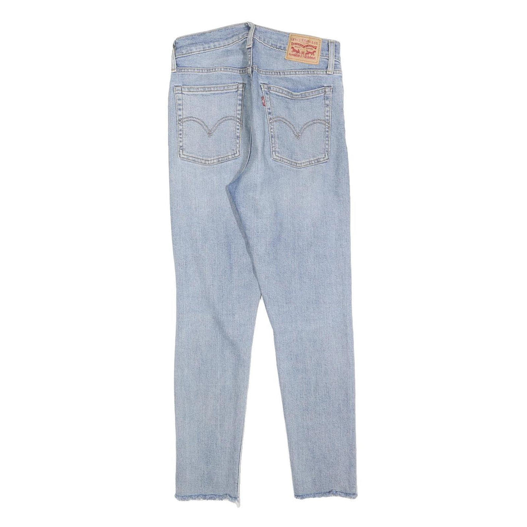 LEVI'S Womens Slim Light Blue Denim Slim Jeans W27 L27 Distressed