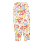 BLUES CLUB Womens Cotton Blend White & Multicolour Floral Regular Fit Straight