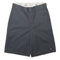 DICKIES Mens Grey Casual Shorts L W36 Workwear Polyester Blend