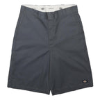 DICKIES Mens Grey Casual Shorts L W36 Workwear Polyester Blend