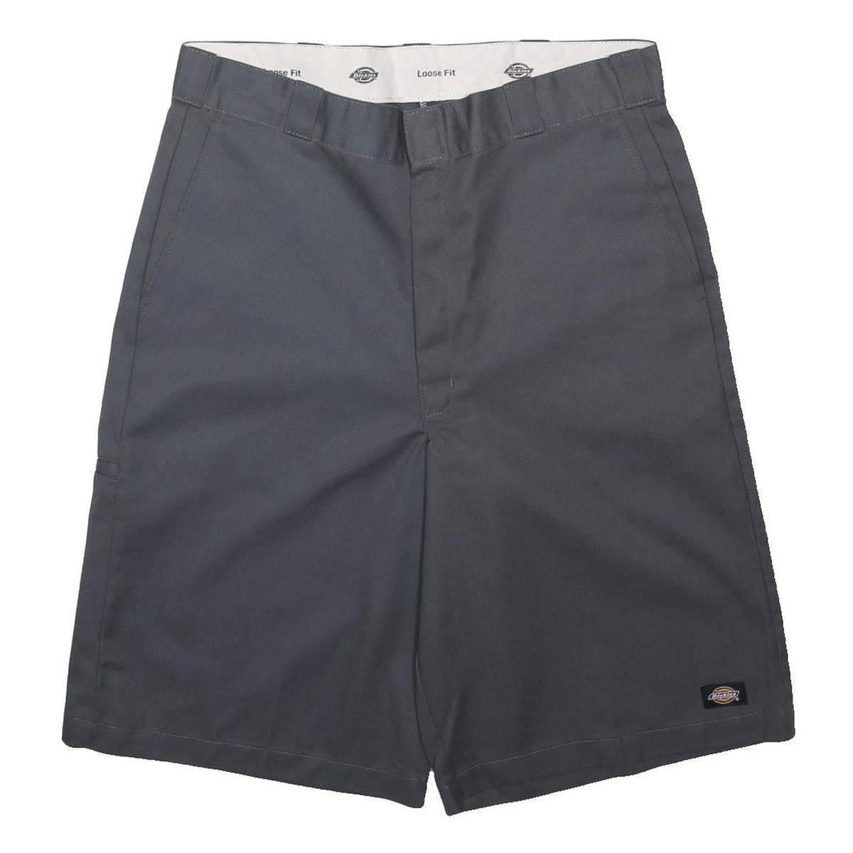 DICKIES Mens Grey Casual Shorts L W36 Workwear Polyester Blend