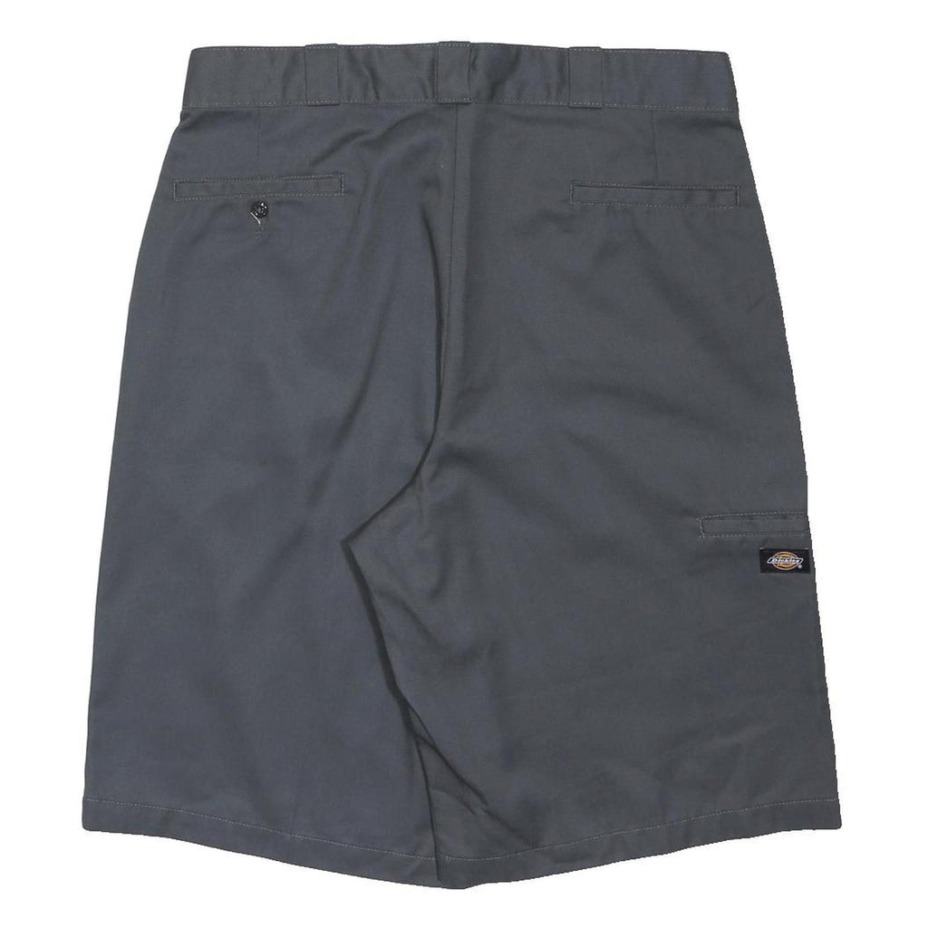 DICKIES Mens Grey Casual Shorts L W36 Workwear Polyester Blend
