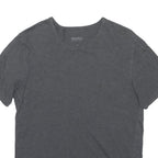 HUGO BOSS Mens Grey Crew Neck Short Sleeve T-Shirt M Cotton Blend Casual