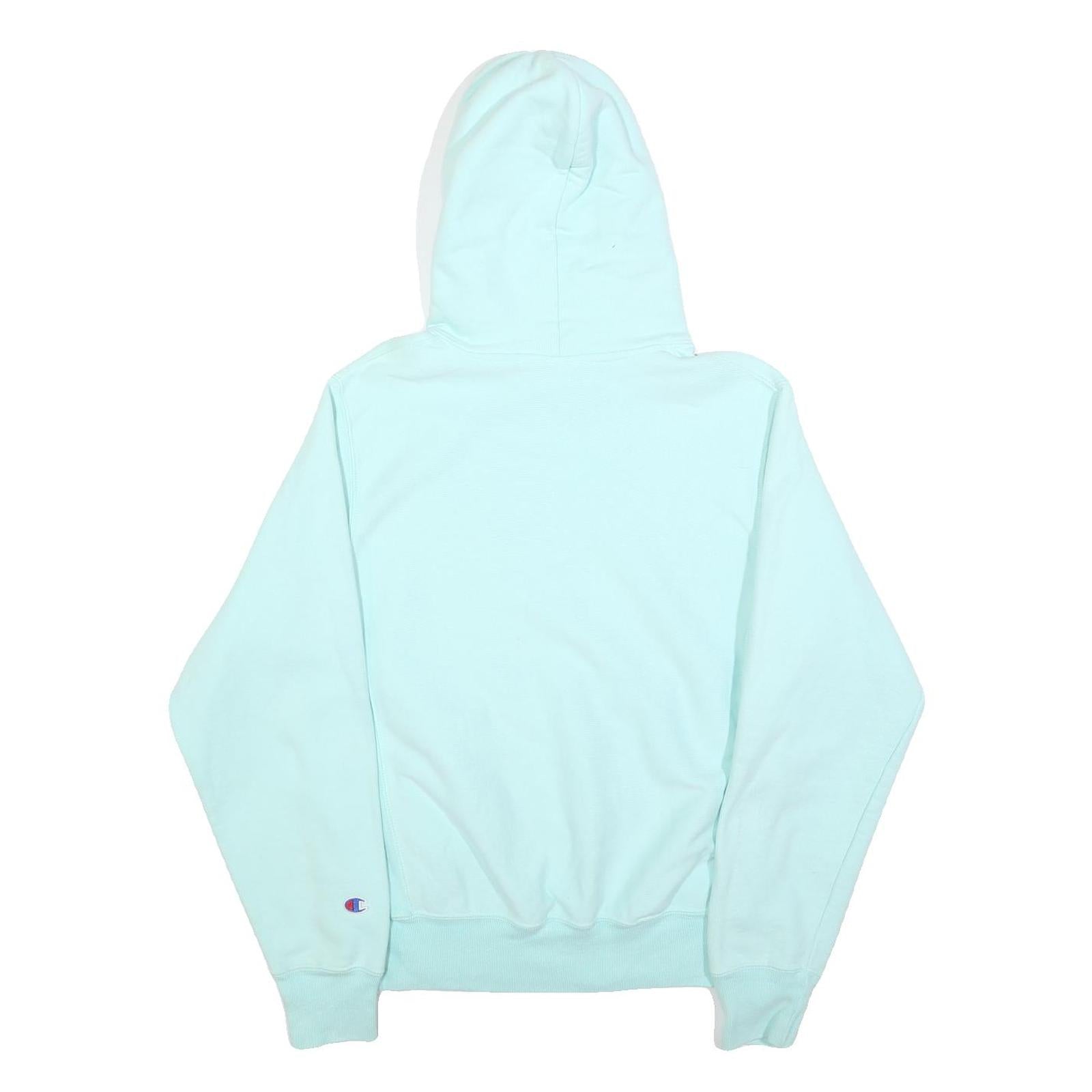 CHAMPION REVERSE WEAVE Mens Blue Pullover Hoodie S Cotton Blend Casual Wear