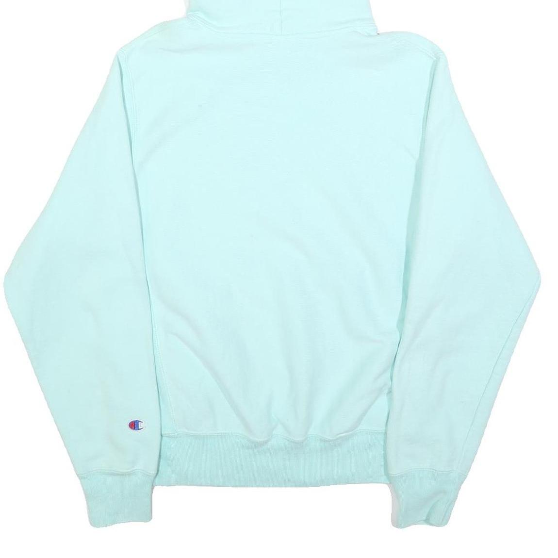 CHAMPION REVERSE WEAVE Mens Blue Pullover Hoodie S Cotton Blend Casual Wear