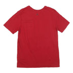 NIKE Mens Red Jordan Graphic T-Shirt L Short Sleeve Crew Neck Basketball Print