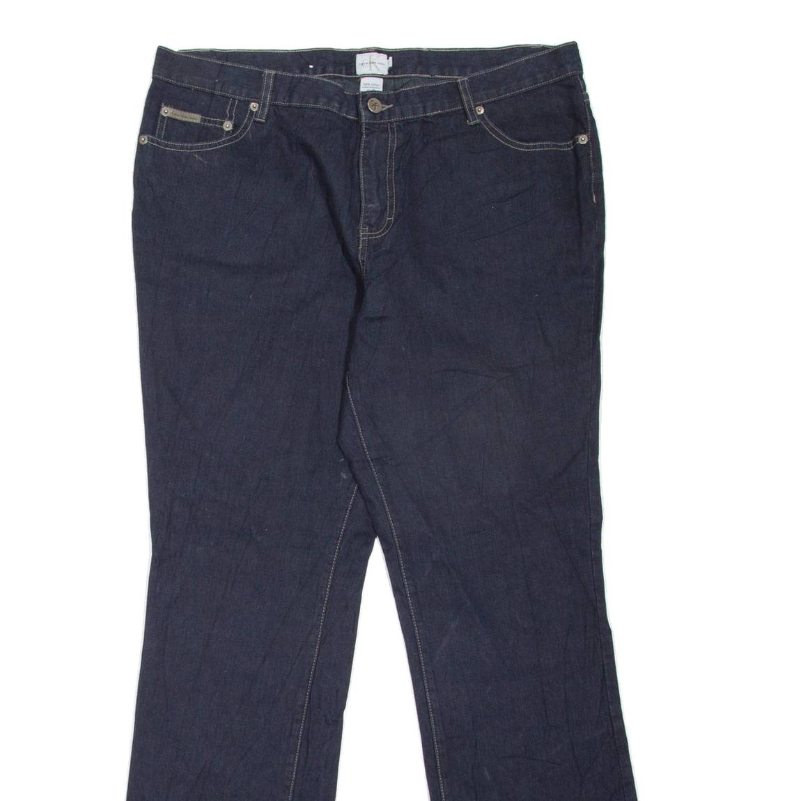 CALVIN KLEIN JEANS Womens Jeans Blue Regular Straight W36 L33