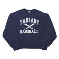 JERZEES Mens Navy Blue Tarrant Baseball Crew Neck M Cotton Blend Sweatshirt
