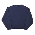 JERZEES Mens Navy Blue Tarrant Baseball Crew Neck M Cotton Blend Sweatshirt