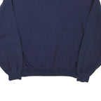 JERZEES Mens Navy Blue Tarrant Baseball Crew Neck M Cotton Blend Sweatshirt