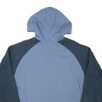 REEBOK Mens Blue & Navy Pullover Hoodie S Athletics Logo Sweatshirt