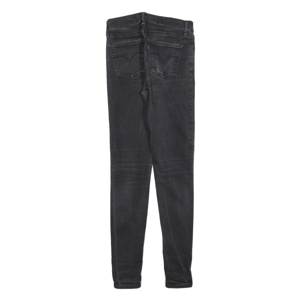 LEVI'S 720 BIG E Womens Jeans Black Slim Skinny Denim Medium W26 L29 Stretch