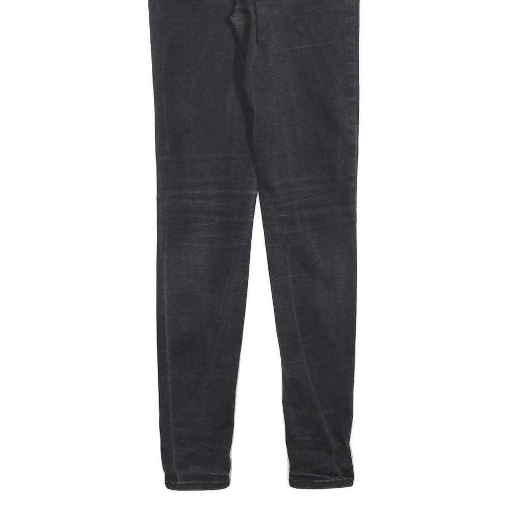 LEVI'S 720 BIG E Womens Jeans Black Slim Skinny Denim Medium W26 L29 Stretch