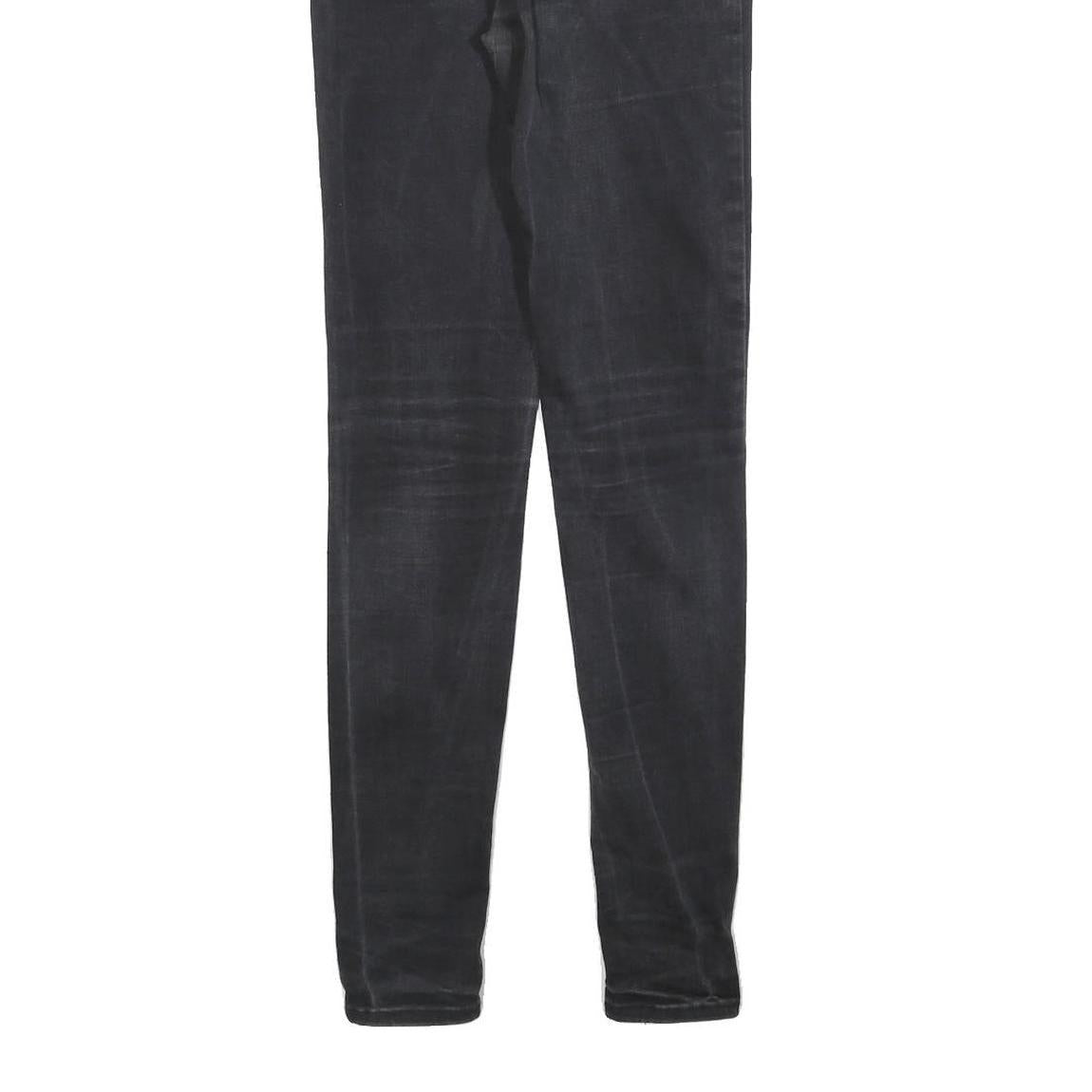 LEVI'S 720 BIG E Womens Jeans Black Slim Skinny Denim Medium W26 L29 Stretch