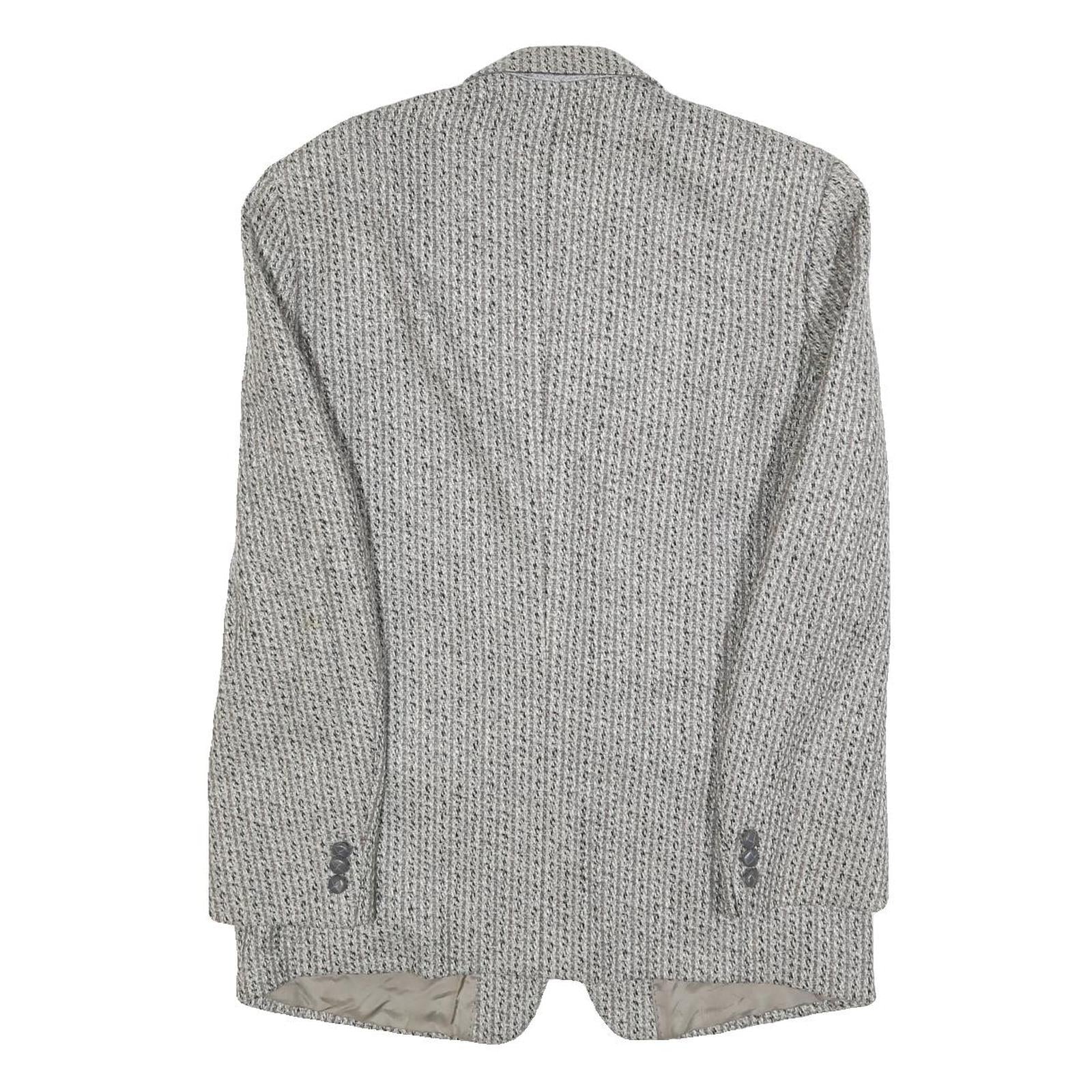 CELLINI Mens Grey Wool Blazer Jacket M Woven Button Closure Classic Fit