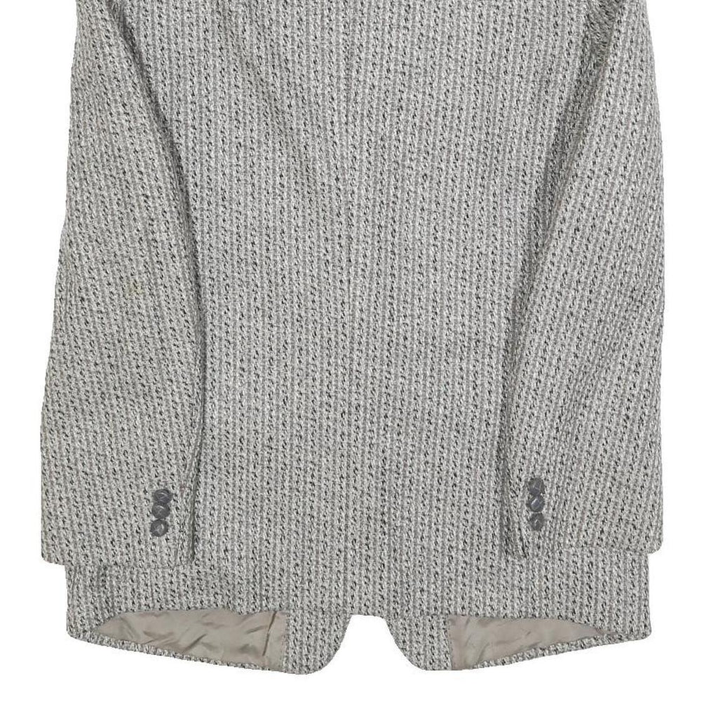 CELLINI Mens Grey Wool Blazer Jacket M Woven Button Closure Classic Fit