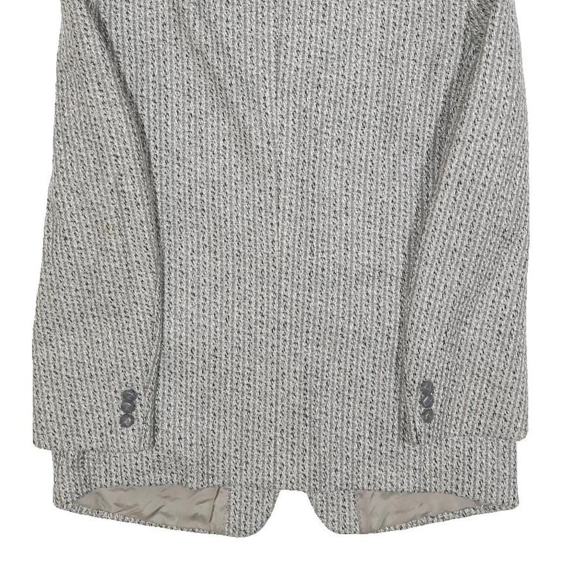 CELLINI Mens Grey Wool Blazer Jacket M Woven Button Closure Classic Fit