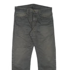 CARHARTT Mens Regular Fit Cotton Blend Black Trousers W35 L29 Workwear Zip