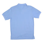 LEVI'S Mens Blue Short Sleeve Plain Polo Shirt L Cotton Blend Casual Summer