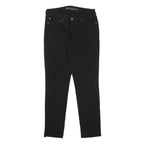 LEVI'S Womens Black Slim Skinny Denim Jeans W28 L26 Zip Cotton Blend Comfortable