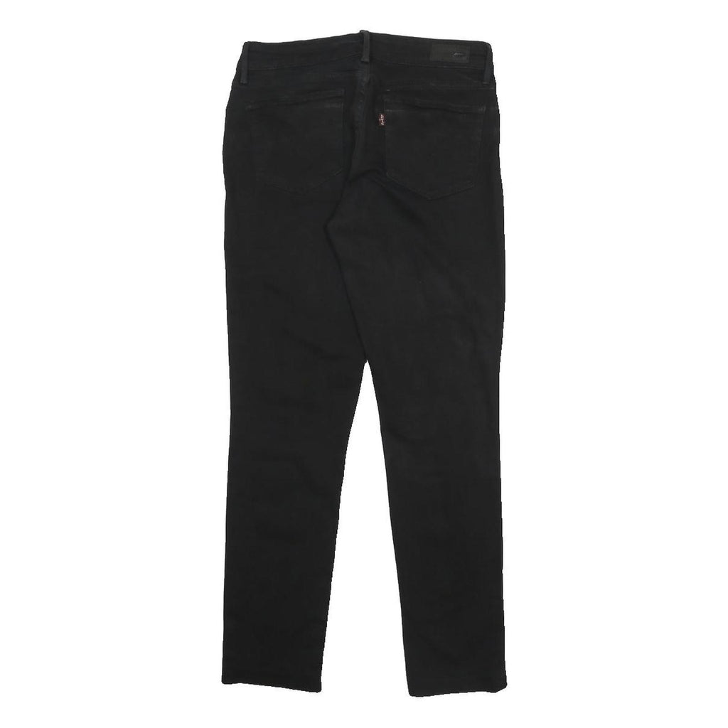 LEVI'S Womens Black Slim Skinny Denim Jeans W28 L26 Zip Cotton Blend Comfortable
